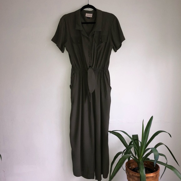 universal thread green jumpsuit